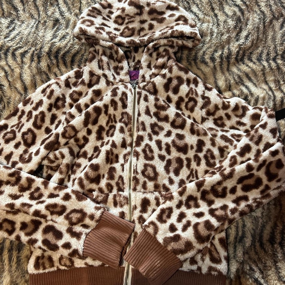 Jack by BB Dakota Brown Leopard Jacket